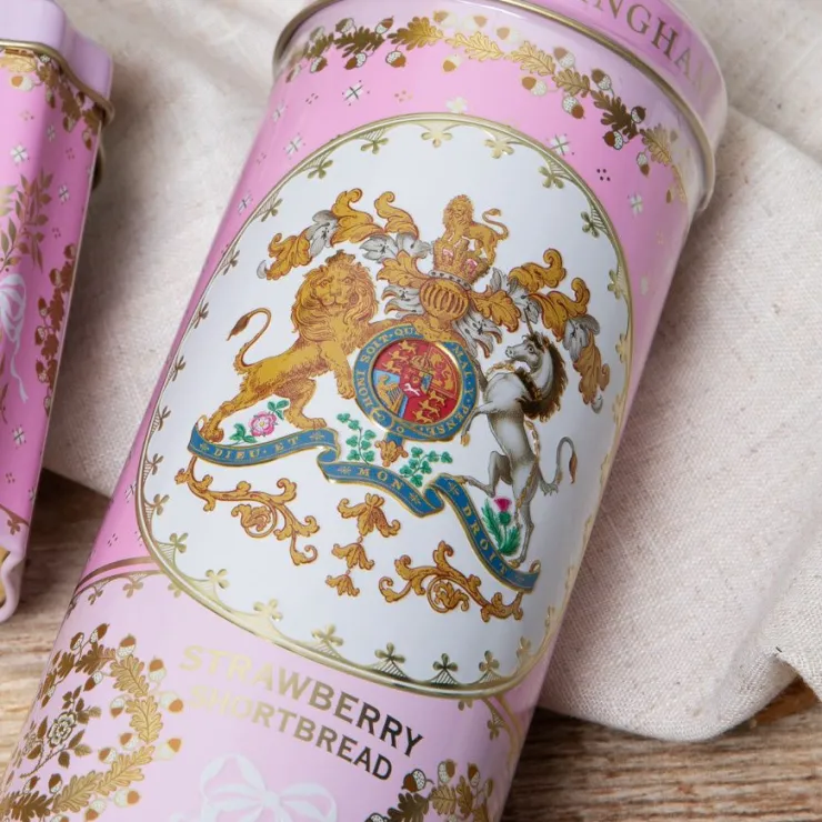 Buckingham Palace Strawberry And Clotted Cream Shortbread Biscuit Tin*Royal Collection Shop Hot