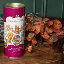 Buckingham Palace White Chocolate And Raspberry Biscuit Tube*Royal Collection Shop Best