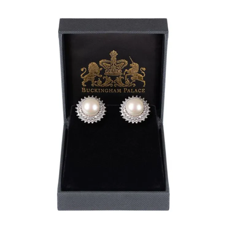 Centred Pearl Earrings*Royal Collection Shop