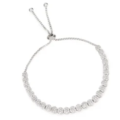 Crystal Flower Friendship Bracelet*Royal Collection Shop New