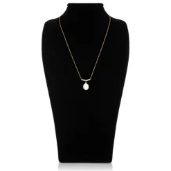 Gold Crescent Pearl Drop Necklace*Royal Collection Shop Sale