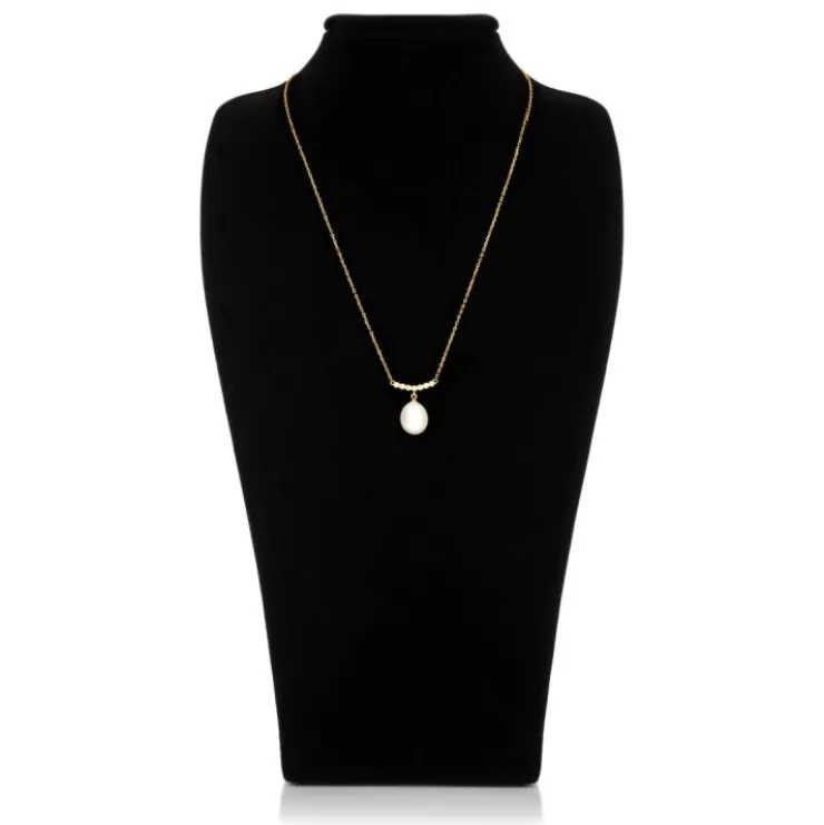Gold Crescent Pearl Drop Necklace*Royal Collection Shop Sale