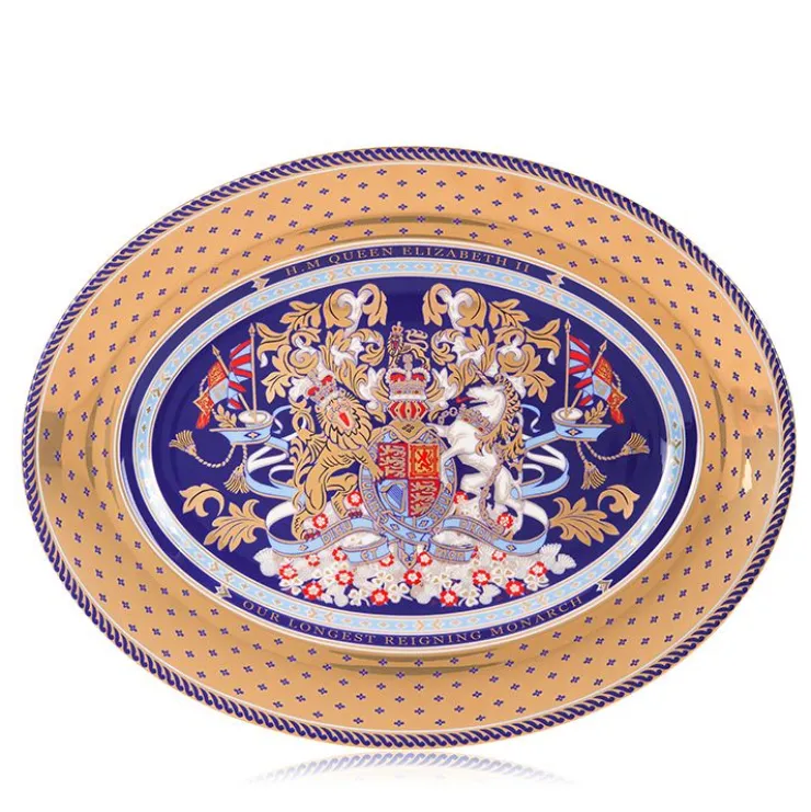 Longest Reigning Monarch Oval Charger*Royal Collection Shop