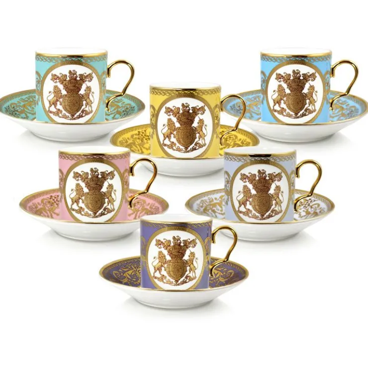 Lustre Pastel Coffee Cup And Saucer Set*Royal Collection Shop Online