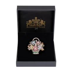 Pastel Flower Basket Brooch*Royal Collection Shop Outlet