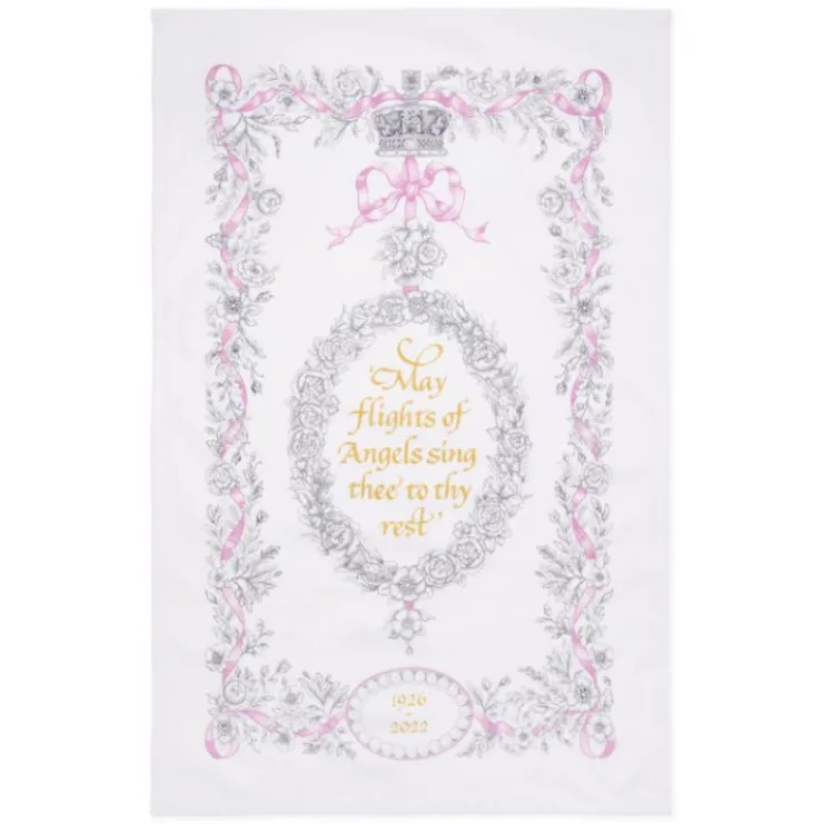 Queen Elizabeth Ii Commemorative Tea Towel*Royal Collection Shop Outlet