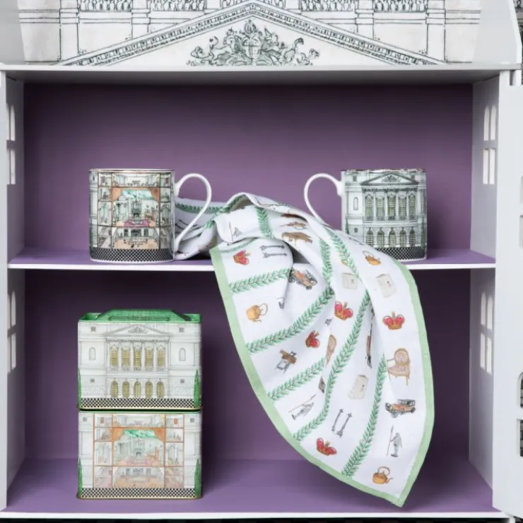 Queen Mary'S Dolls' House Tea Towel*Royal Collection Shop Hot