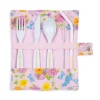 The Summertime Pink Bamboo Cutlery Wrap*Royal Collection Shop Clearance