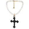 Vicki Sarge Black Cross Necklace*Royal Collection Shop Clearance