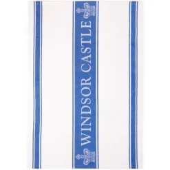 Windsor Castle Blue Waffle Tea Towel*Royal Collection Shop Hot