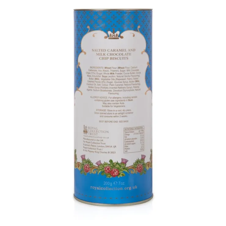 Windsor Castle Salted Caramel And Chocolate Biscuit Tube*Royal Collection Shop Discount